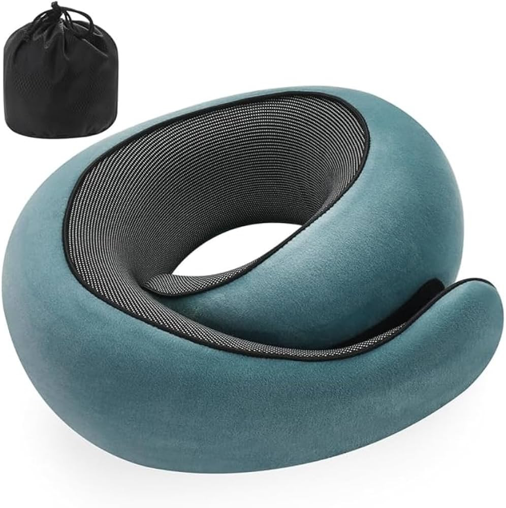 Neck Pillow, Travel Pillow uses Memory Foam to Support Neck Comfort, Ideal Companion for Airplane... | Amazon (US)