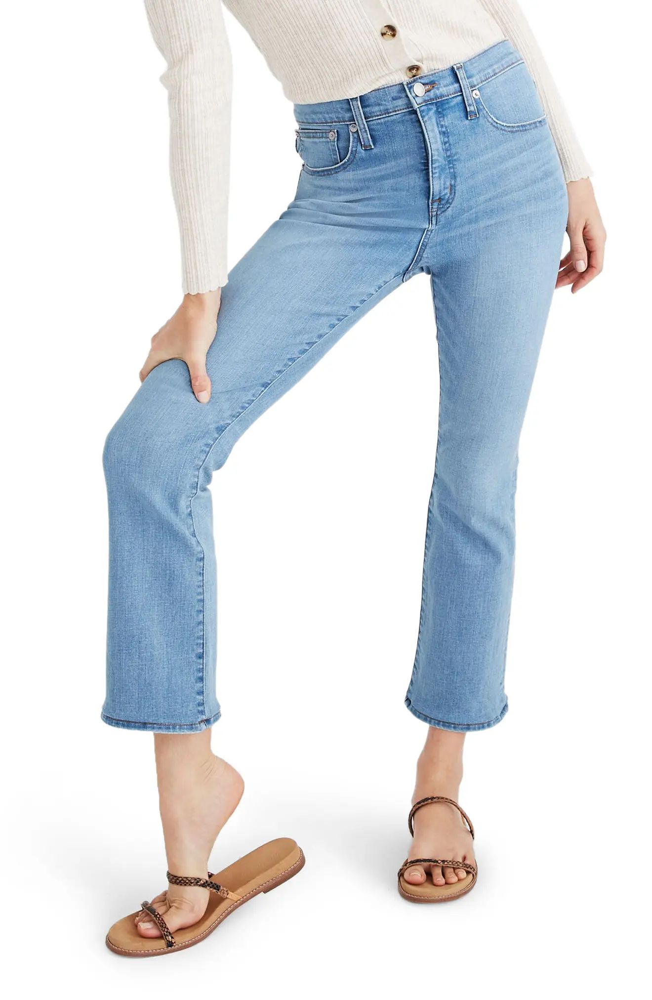 Madewell Cali Demi-Boot Jeans with CoolmaxÂ® Denim at Nordstrom Rack | Nordstrom Rack