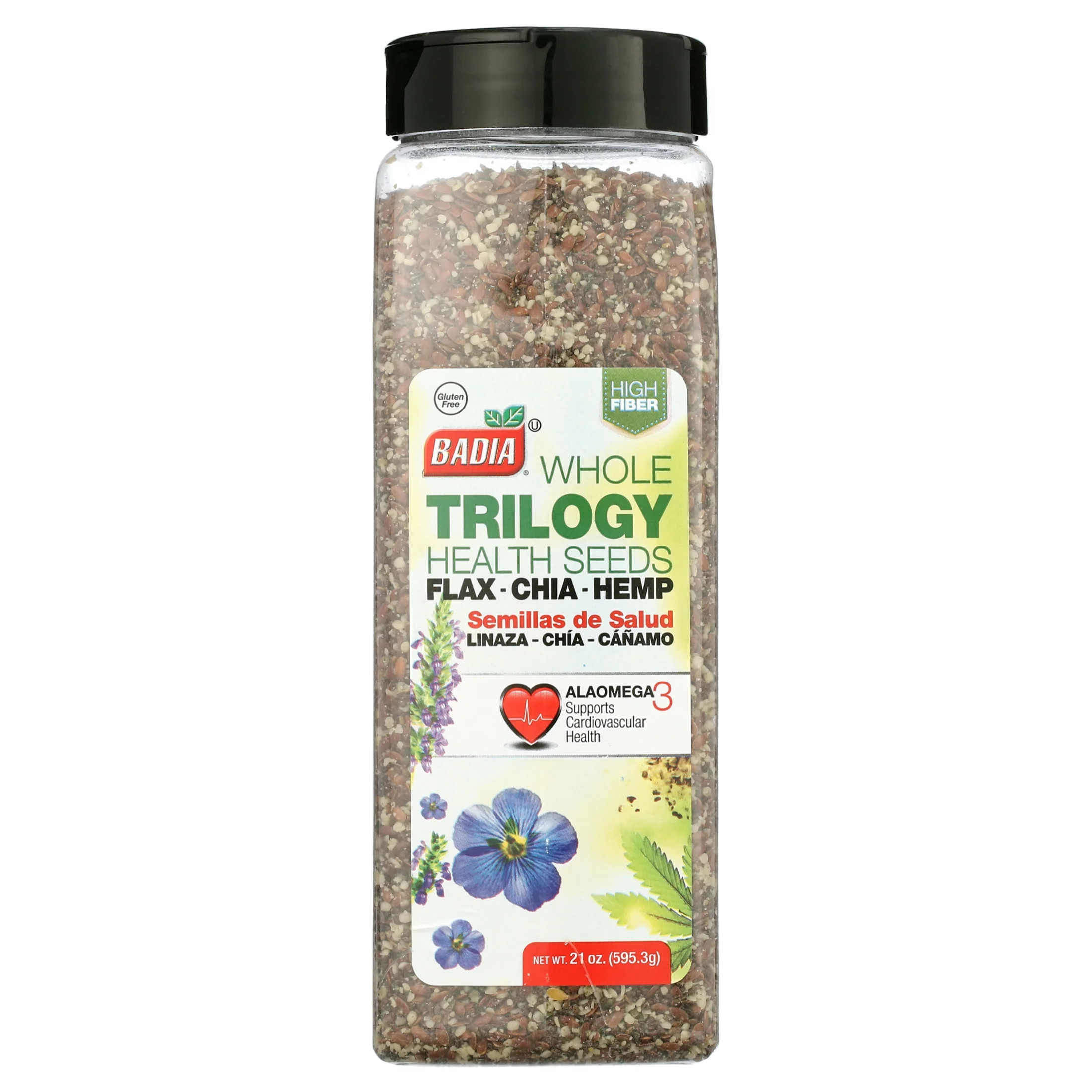 Badia Trilogy Health Seeds - Flax, Chia, Hemp Seed Blend | Walmart (US)