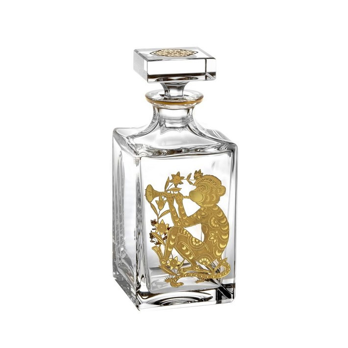 Vista Alegre Golden Crystal Lunar New Year Whiskey Decanters | Williams-Sonoma
