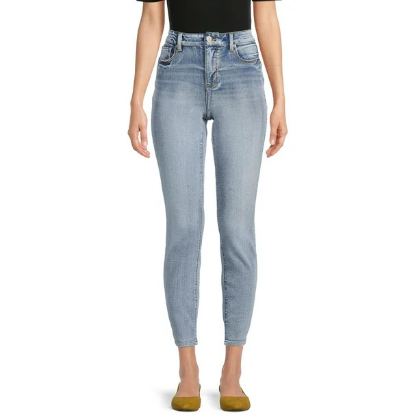 Time and Tru Women's High Rise Skinny Jeans - Walmart.com | Walmart (US)