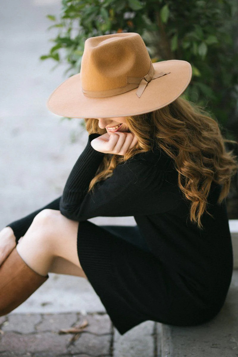 Cameron Wool Wide Brim Hat | Morning Lavender