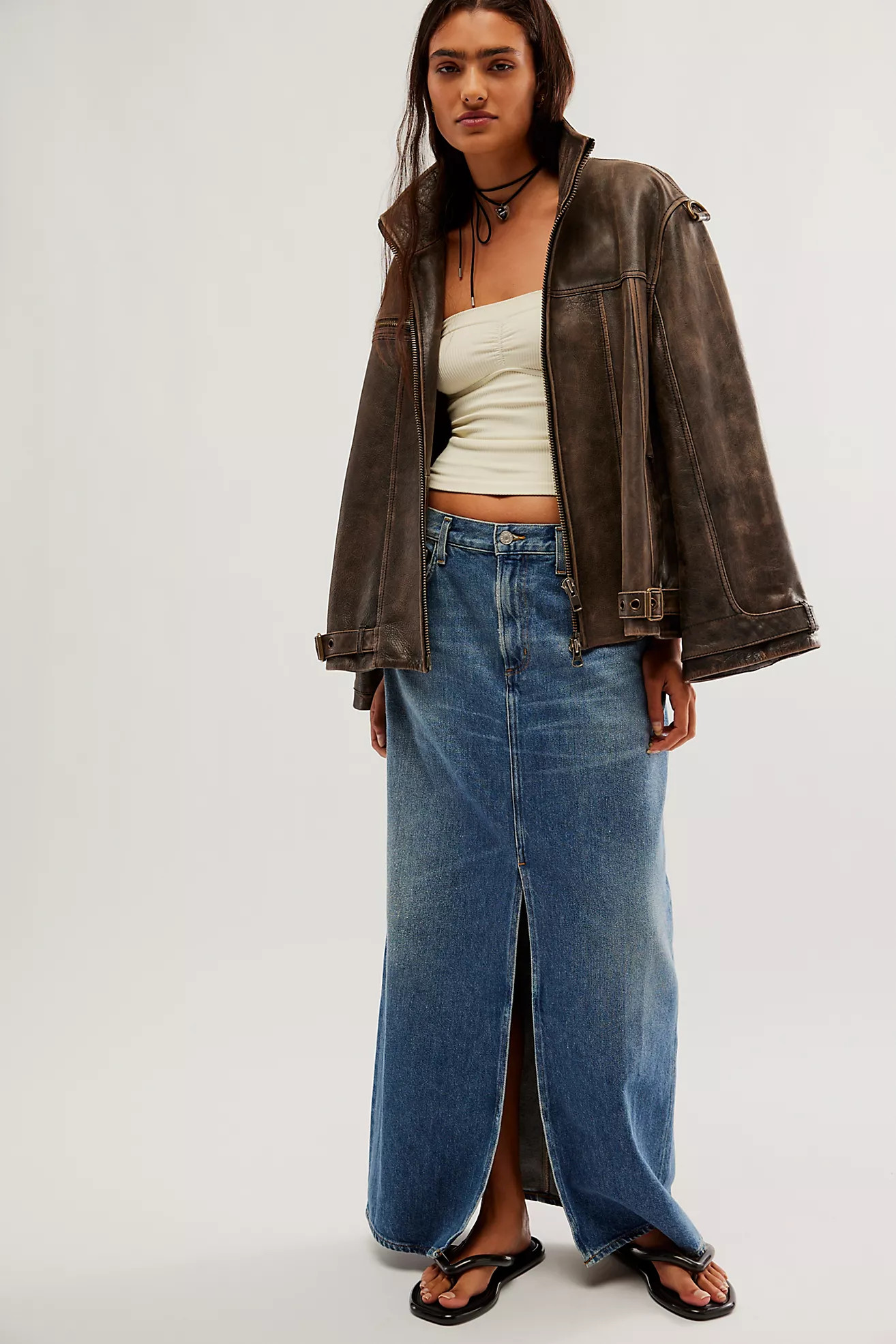 AGOLDE Leif Skirt | Free People (Global - UK&FR Excluded)