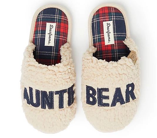 Dearfoams Auntie Bear Clog Slippers | QVC