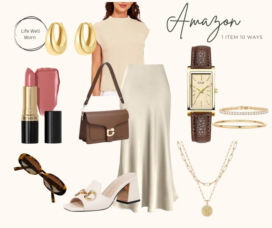 Day 3 of styling 1 skirt 10 ways #satin #midiskirt #amazon #amazonfashion 

#LTKootd #LTKStyleTip #LTKFindsUnder50