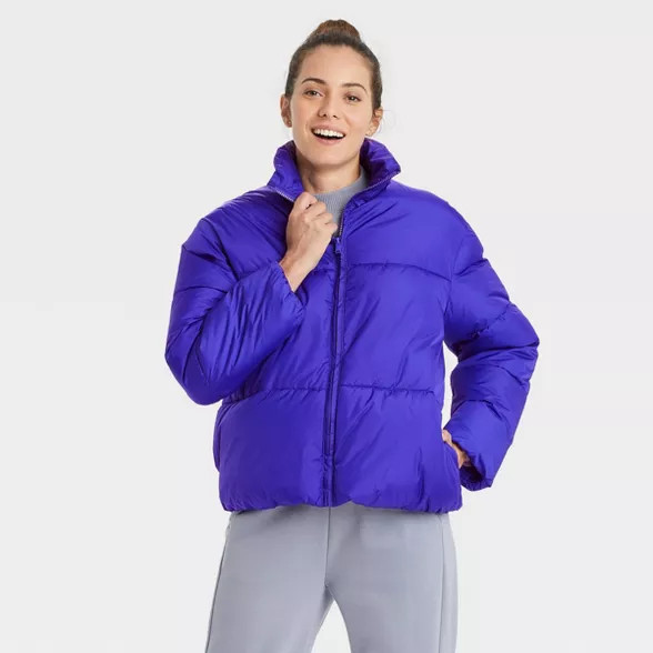 Women's Short Matte Puffer Jacket - A New Day™ | Target