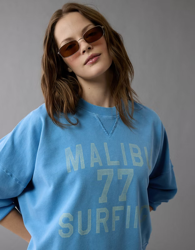 AE Big Hug Crew Neck Sweatshirt | American Eagle Outfitters (US & CA)