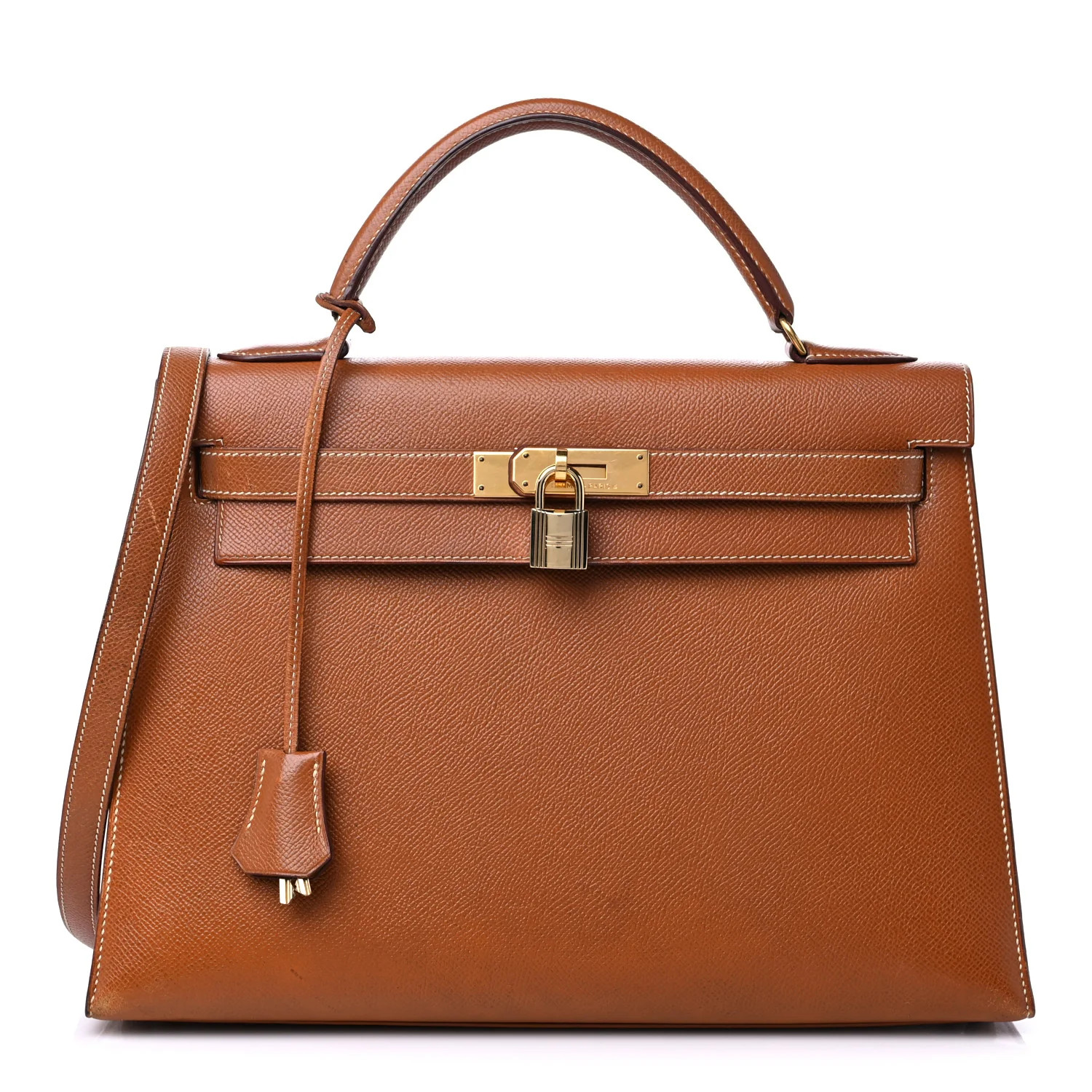 Courchevel Kelly Sellier 32 Gold | FASHIONPHILE (US)