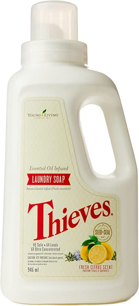 Young Living Thieves Ultra Concentrated Laundry Soap - Potent and Plant Based - 32 fl oz | Amazon (US)
