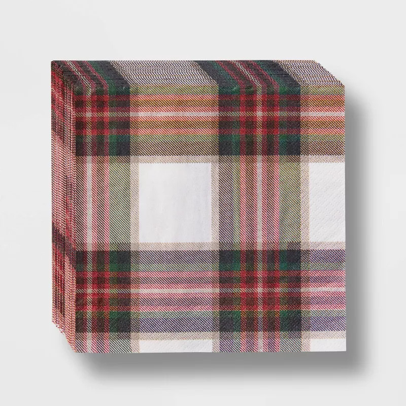 20ct Tartan Plaid Lunch Napkin - Wondershop™ | Target