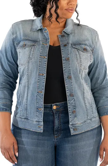 Jacqueline Denim Trucker JacketKUT from the KlothPlus | Nordstrom