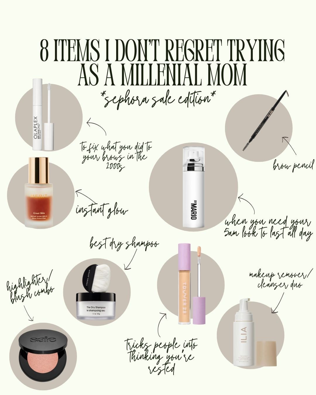 8 items I don’t regret trying as a millennial mom / Sephora sale edition 

#LTKSaleAlert #LTKBeauty #LTKFindsUnder100