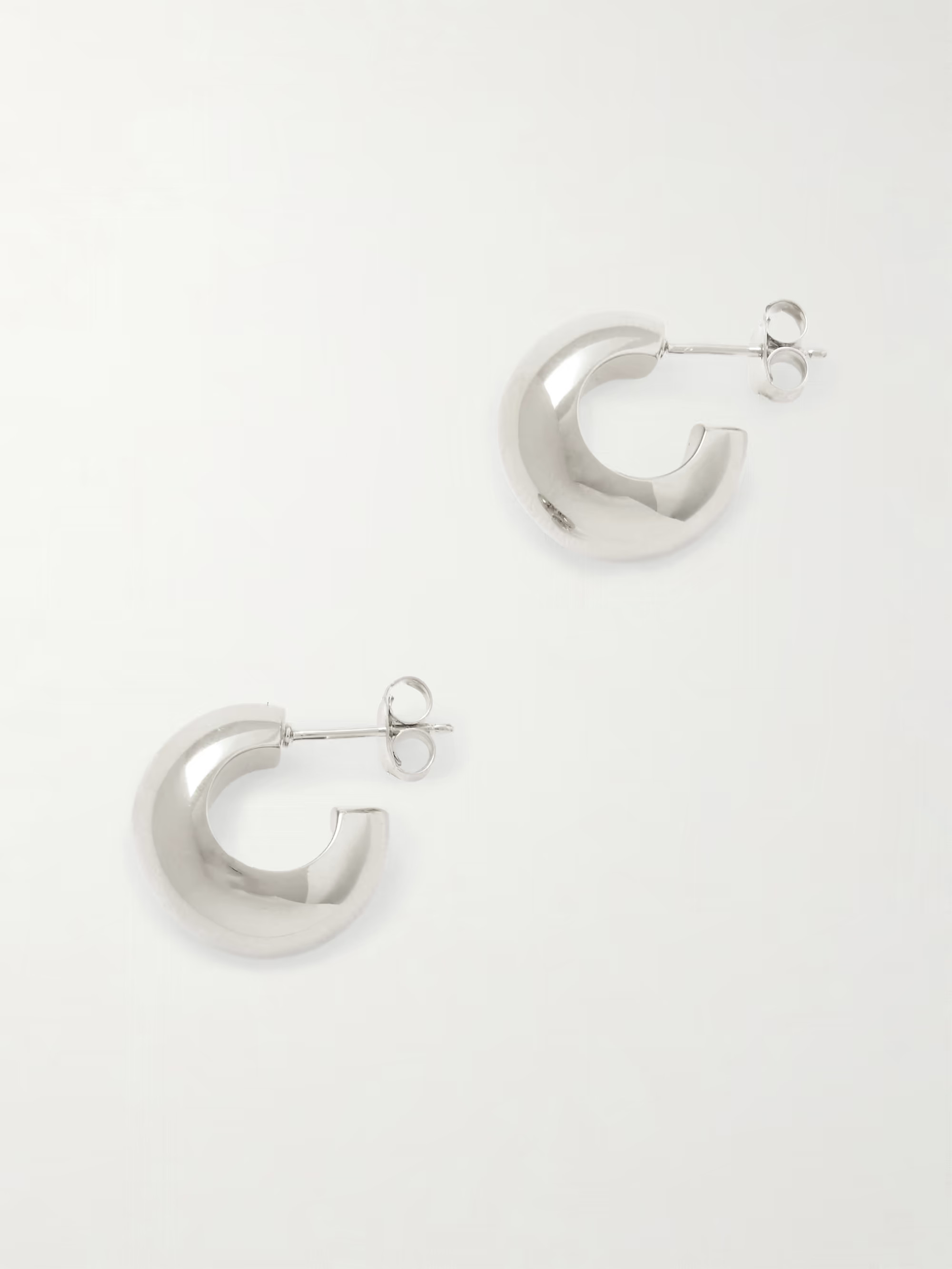 The Simone silver hoop earrings | NET-A-PORTER (UK & EU)