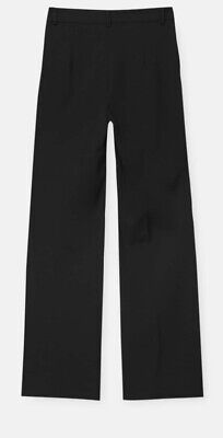 Pull & Bear Black Smart Trousers With Seam Details Size: S | eBay UK