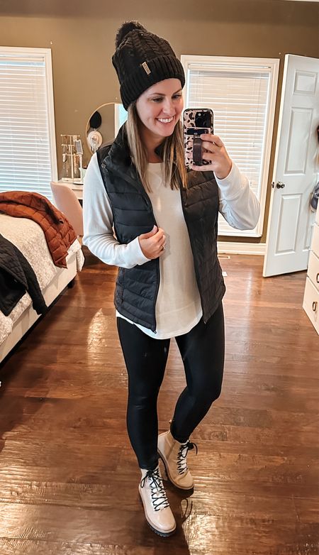 Amazon winter basics/ this comfy tunic is my go to for fall & winter!!! It’s one of my all time bestsellers, it’s so good!!! 

Women’s casual style. Winter outfit. Puffer vest, faux leather leggings, tunic sweatshirt, winter boots, hiking boots, target boots. Travel look. Comfy outfit. Mom fashion.

#LTKSeasonal #LTKfindsunder50 #LTKtravel
