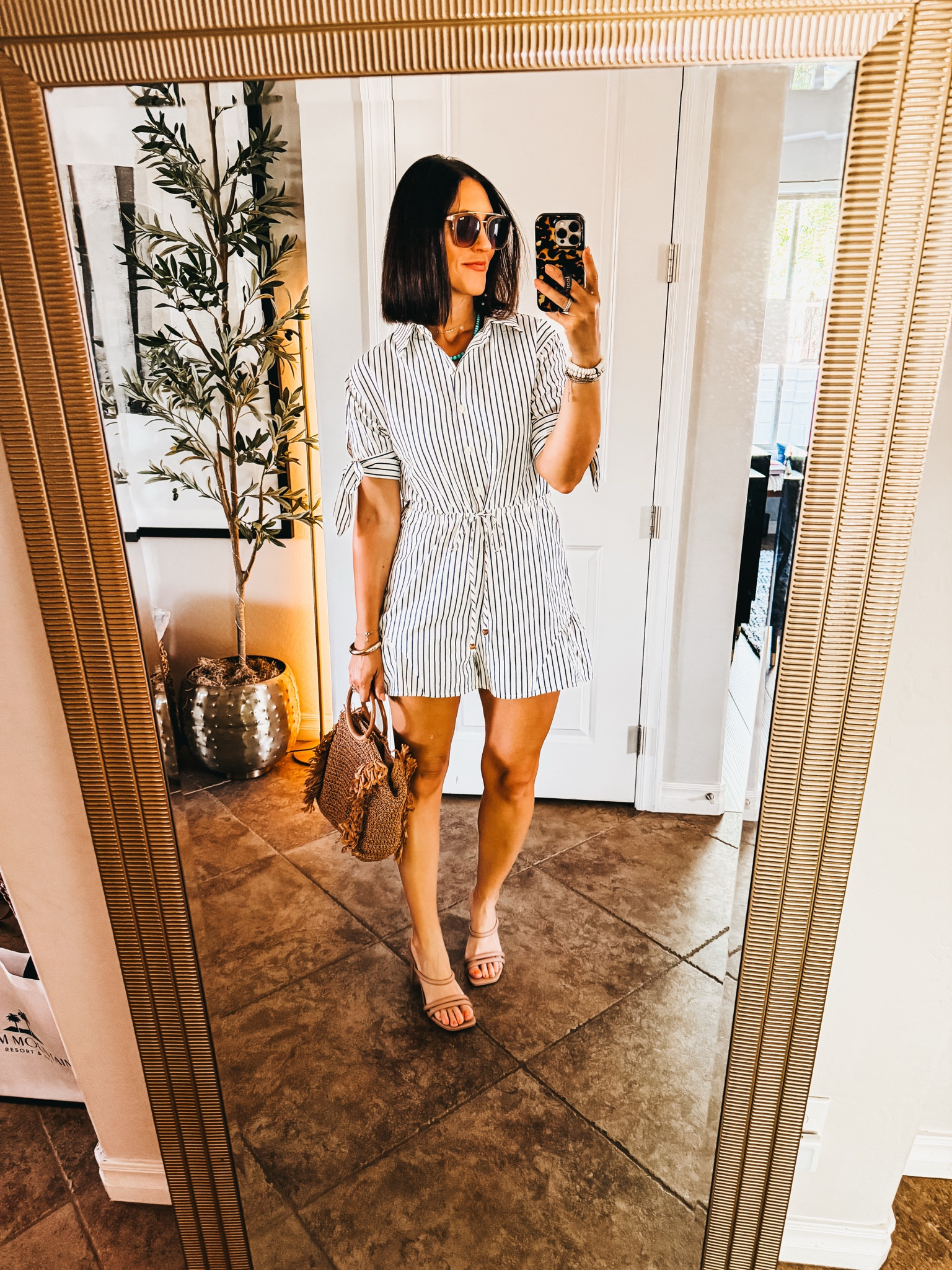 Cutest striped ruffle romper // wearing size small, but size up if in between! 

Perfect outfit for spring 💙🪺✨

Spring style, spring outfit idea, spring romper, Vici spring, Vici doll, Vici haul 

#LTKTravel #LTKOver40 #LTKootd