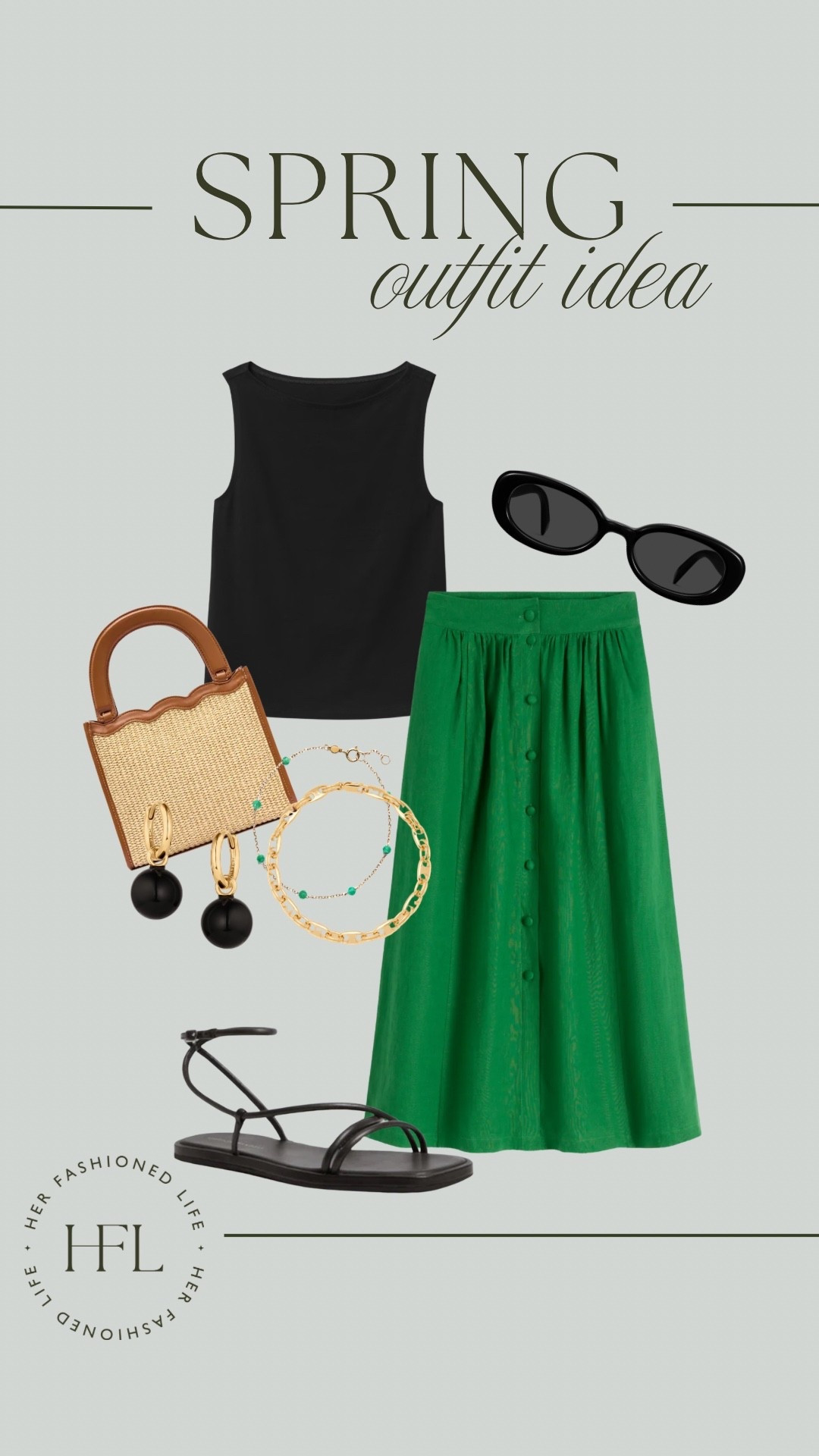 Spring Outfit Idea 🌸

#Green #Black #RattanBag #WarbyParker #Gap #Boden #Jewelry #Earrings

#LTKOver40 #LTKootd