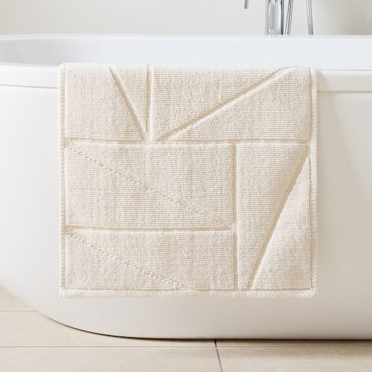 Triangle Sculpted Bath Mat | West Elm (US)
