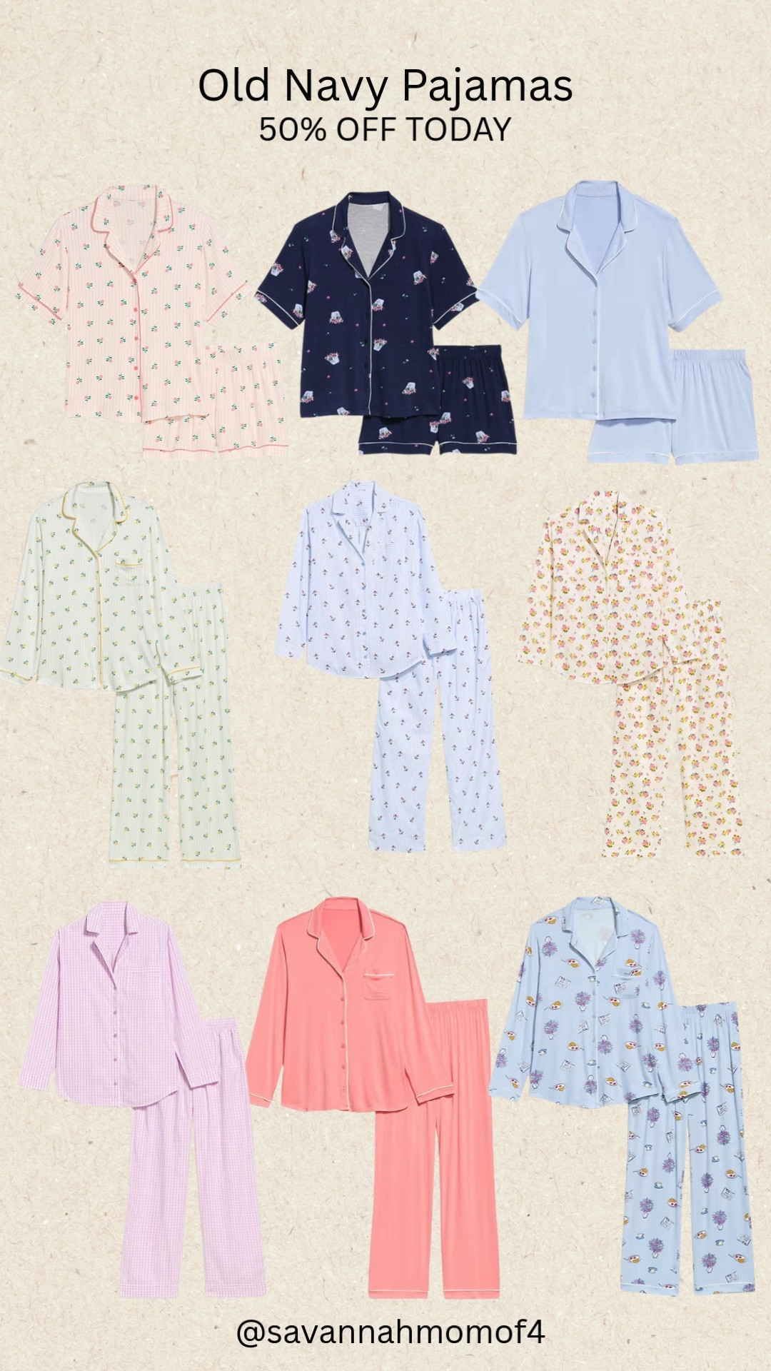 Old Navy PJs are 50% off TODAY ONLY and this is your sign to grab them before they vanish. I linked the cutest sets and best prints so you can add to cart fast.” 

 #LTKootd #LTKmorningroutine #LTKSaleAlert