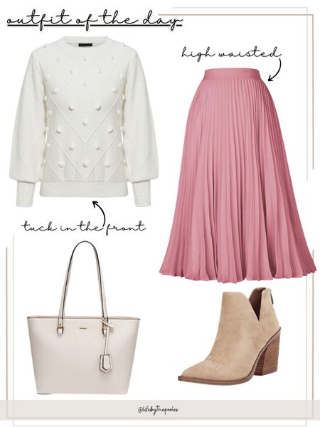 Valentine’s Day outfit, cute outfits, spring outfit, business casual outfit, winter teacher outfit, valentines outfits, February outfits, spring style, spring fashion, sweater and skirt outfit, ankle boots, spring purse, tote purse, amazon fashion, amazon style, amazon apparel 

#LTKstyletip #LTKSeasonal #LTKunder50