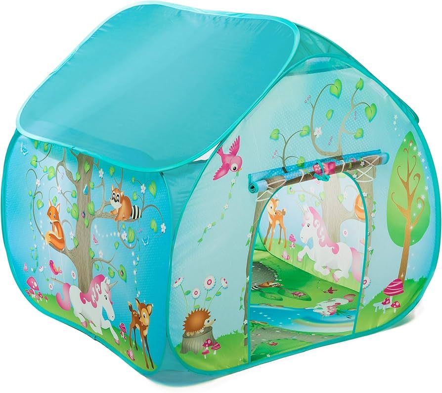 Pop It Up | Enchanted Forest Play Tent, Blue | Fun2Give | Front & Back Doors, Spacious Interior, ... | Amazon (US)