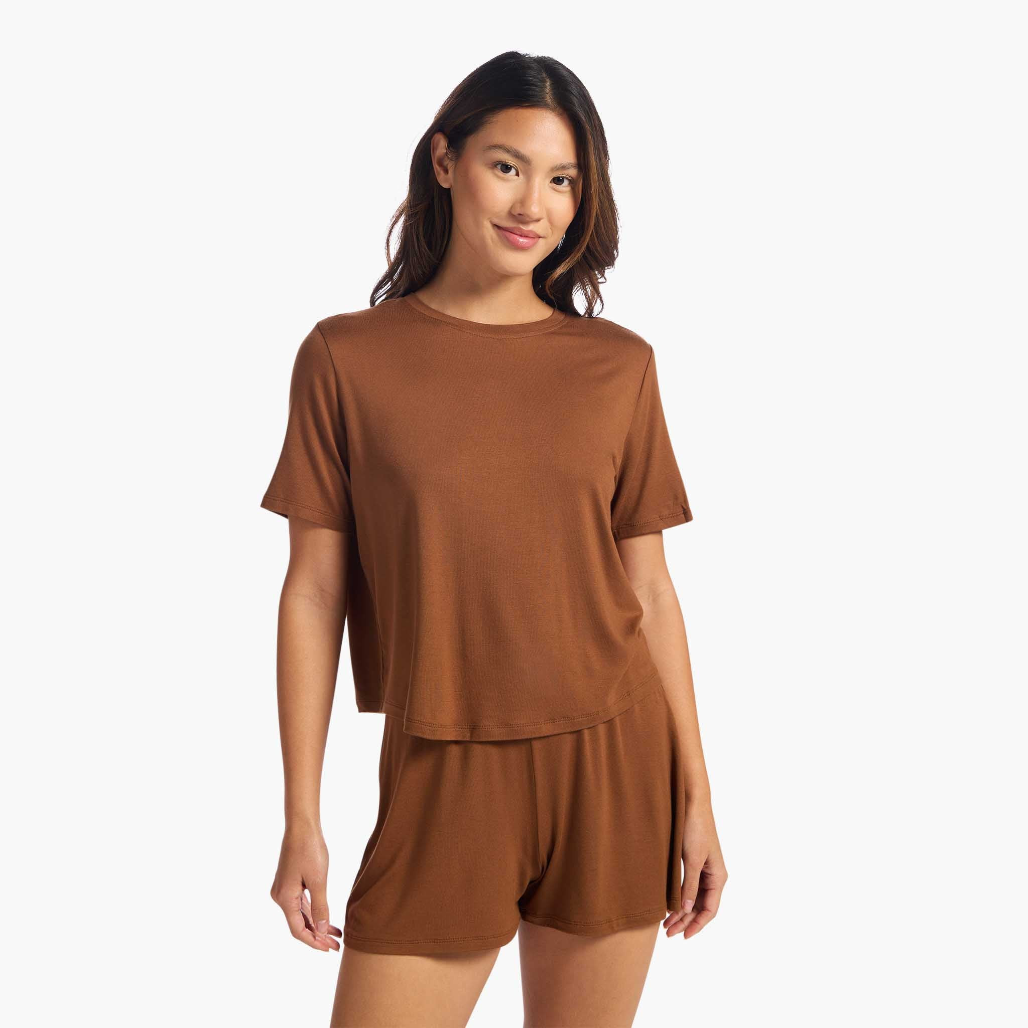 Pajama Short Set | Coffee | Nuuds US