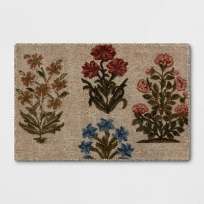 2'x3' Block Floral Handtufted Accent Rug - Threshold™ | Target