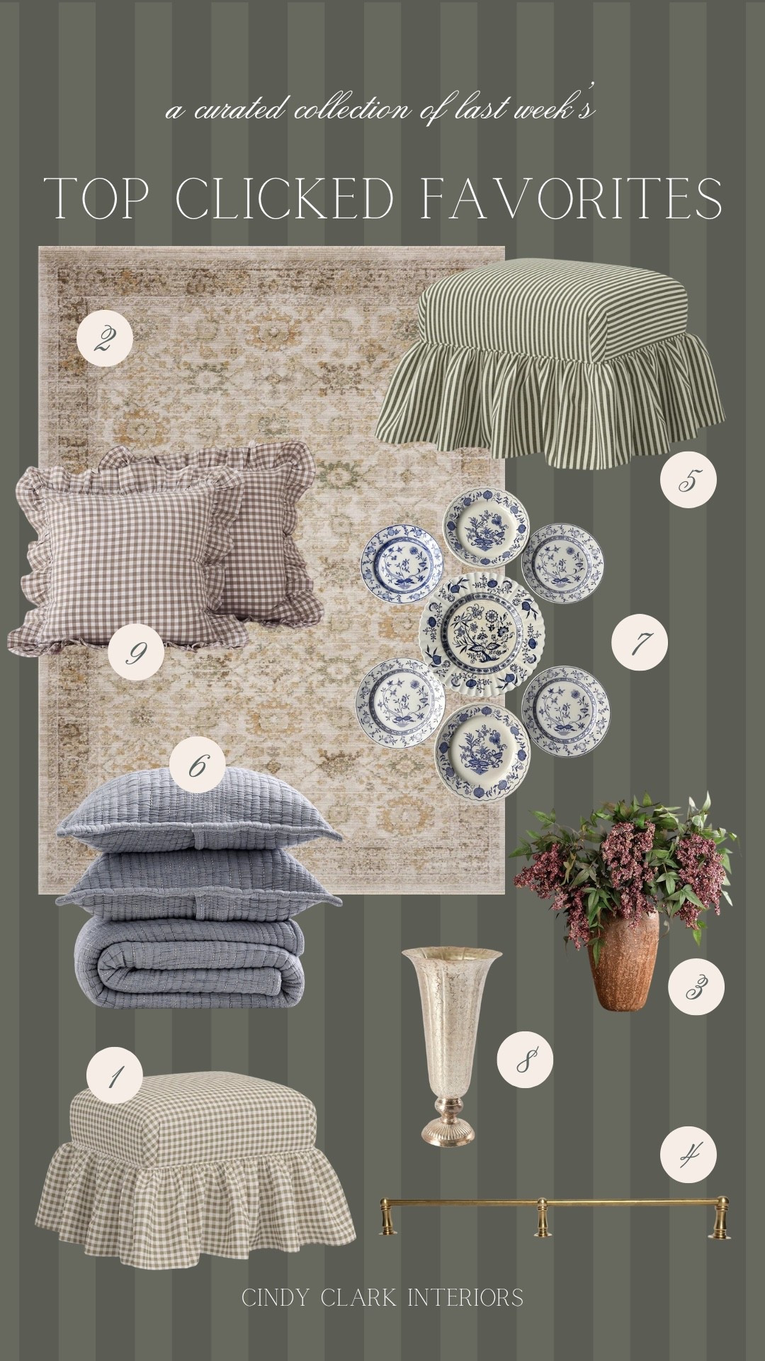 This week’s top clicked favorites! Ottomans I love, cozy bedding, new vintage moments, spring florals, and more! 

#LTKHome