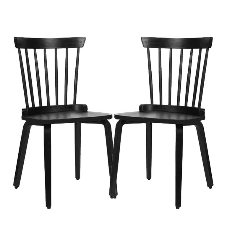 Updated Version IGO Dining Chairs Set of 2, Wood Dining Room Chairs Slat Back Kitchen Room Chair ... | Walmart (US)