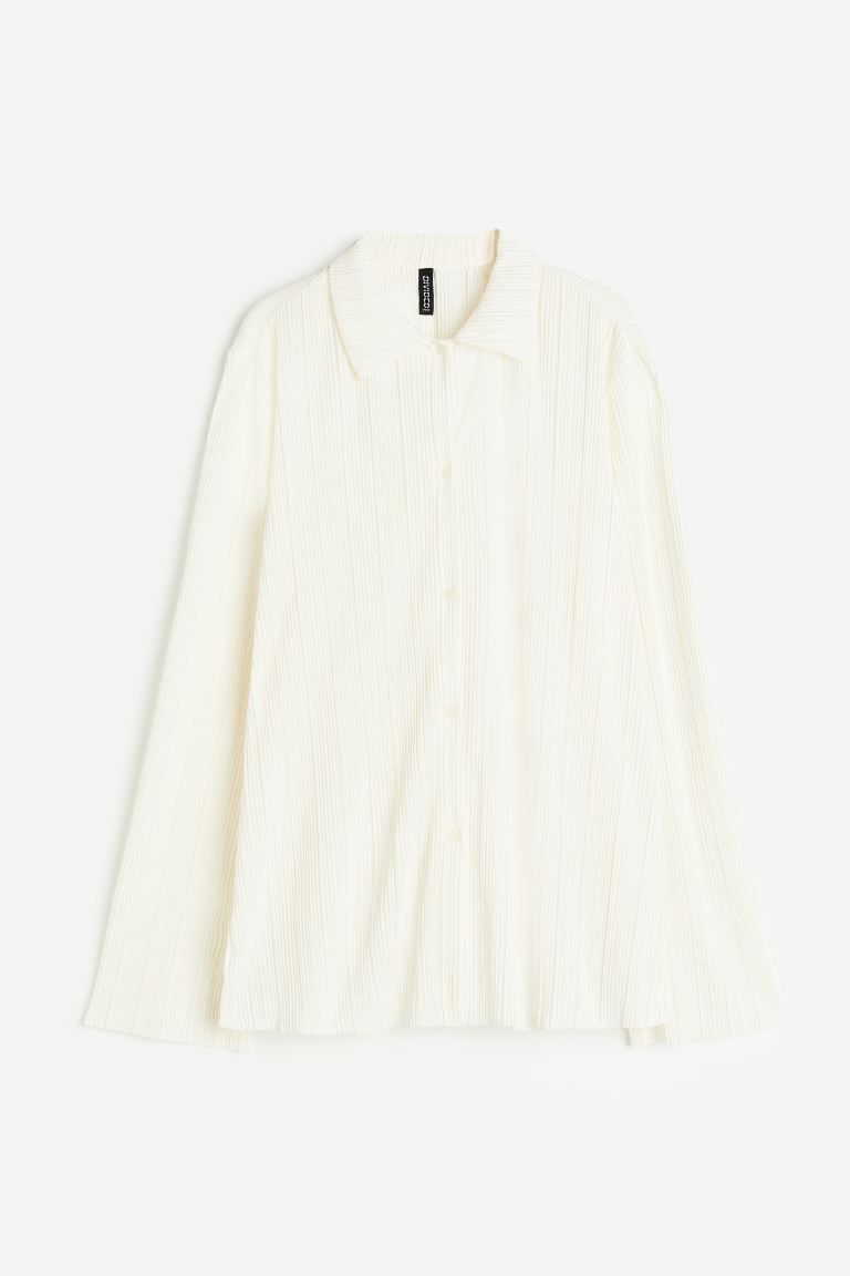 Pleated Jersey Shirt | H&M (US + CA)