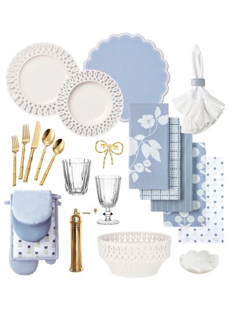 Pretty blue and white tabletop and kitchen accessories 

#LTKHome #LTKSaleAlert #LTKFindsUnder50