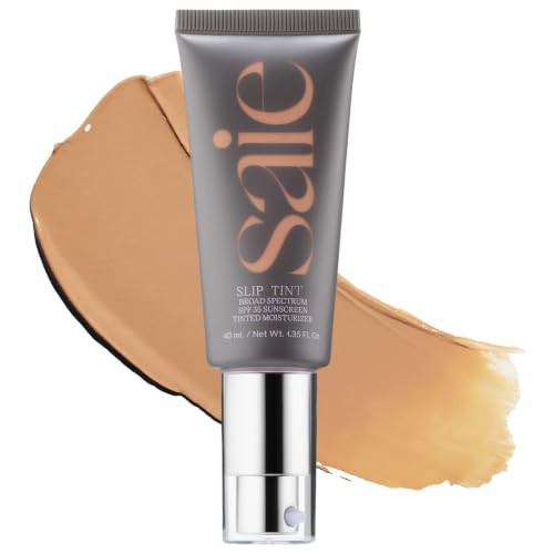 Saie Slip Tint Tinted Sunscreen for Face, SPF 35, Three + Half (1.35 oz) | Amazon (US)