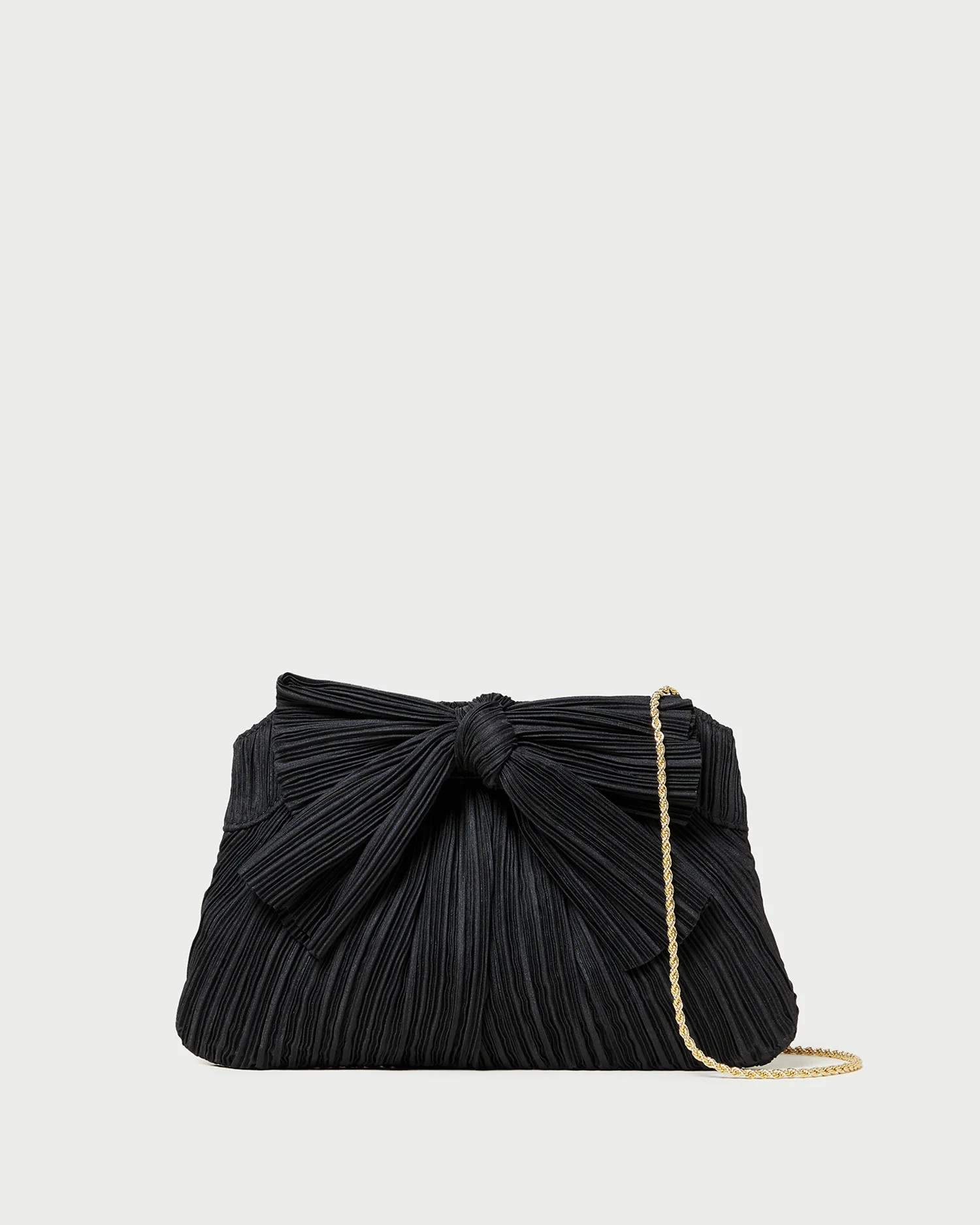 Rayne Black Bow Clutch | Loeffler Randall