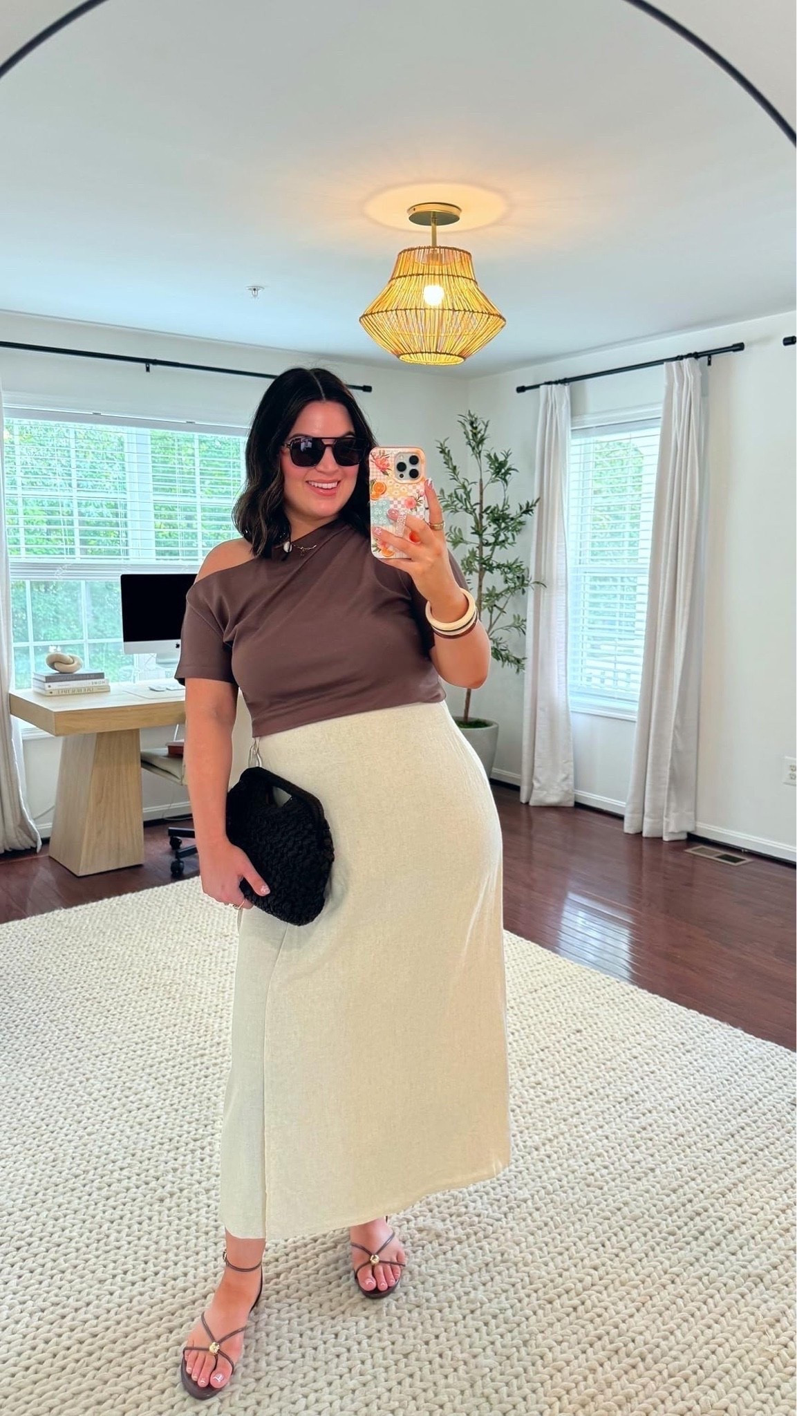 Midsize summer outfit! 
Bra + shapewear : xl 
Top + skirt : large 
Sandals : 10 

*use code KELLYSJ15 to save on Sojos sunglasses on Amazon

#LTKootd #LTKSeasonal #LTKMidsize