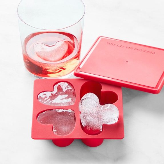 Williams Sonoma Heart Ice Cube Tray with Lid | Williams-Sonoma