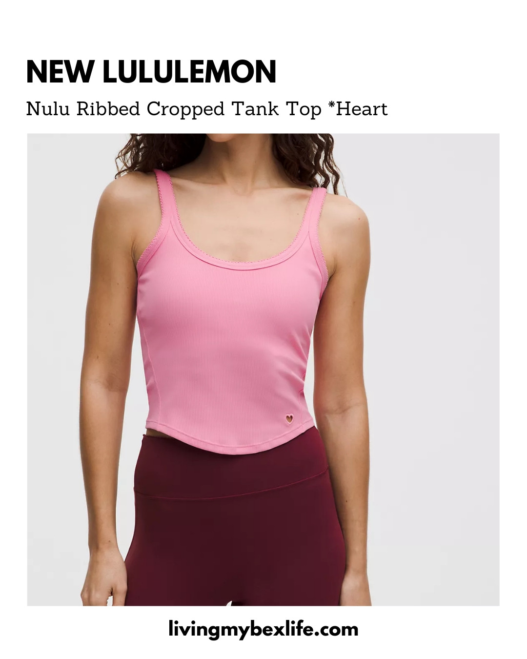 New lululemon Valentine's Day collection <3 Nulu Ribbed Cropped Tank Top *Heart 

 #LTKValentine #LTKootd #LTKfitnessgoals