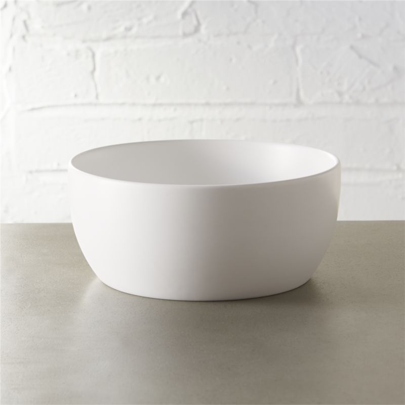 Crisp Matte White Soup Bowl + Reviews | CB2 | CB2