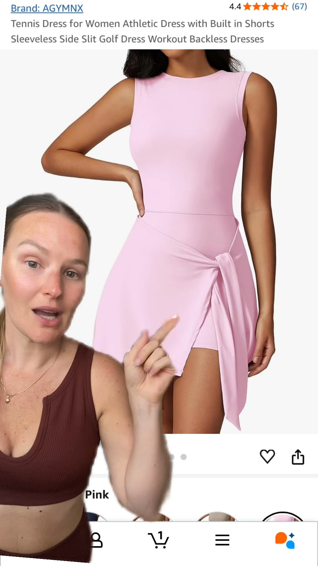 Amazon find! Pink tennis dress 
