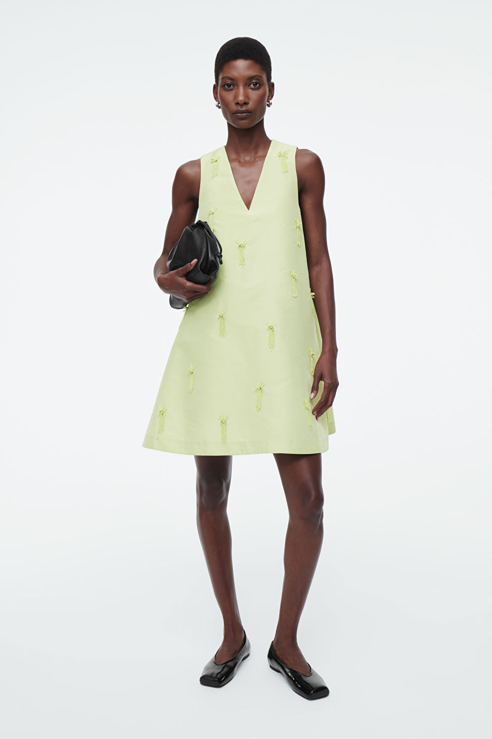 EMBELLISHED MINI SHIFT DRESS | COS (US)