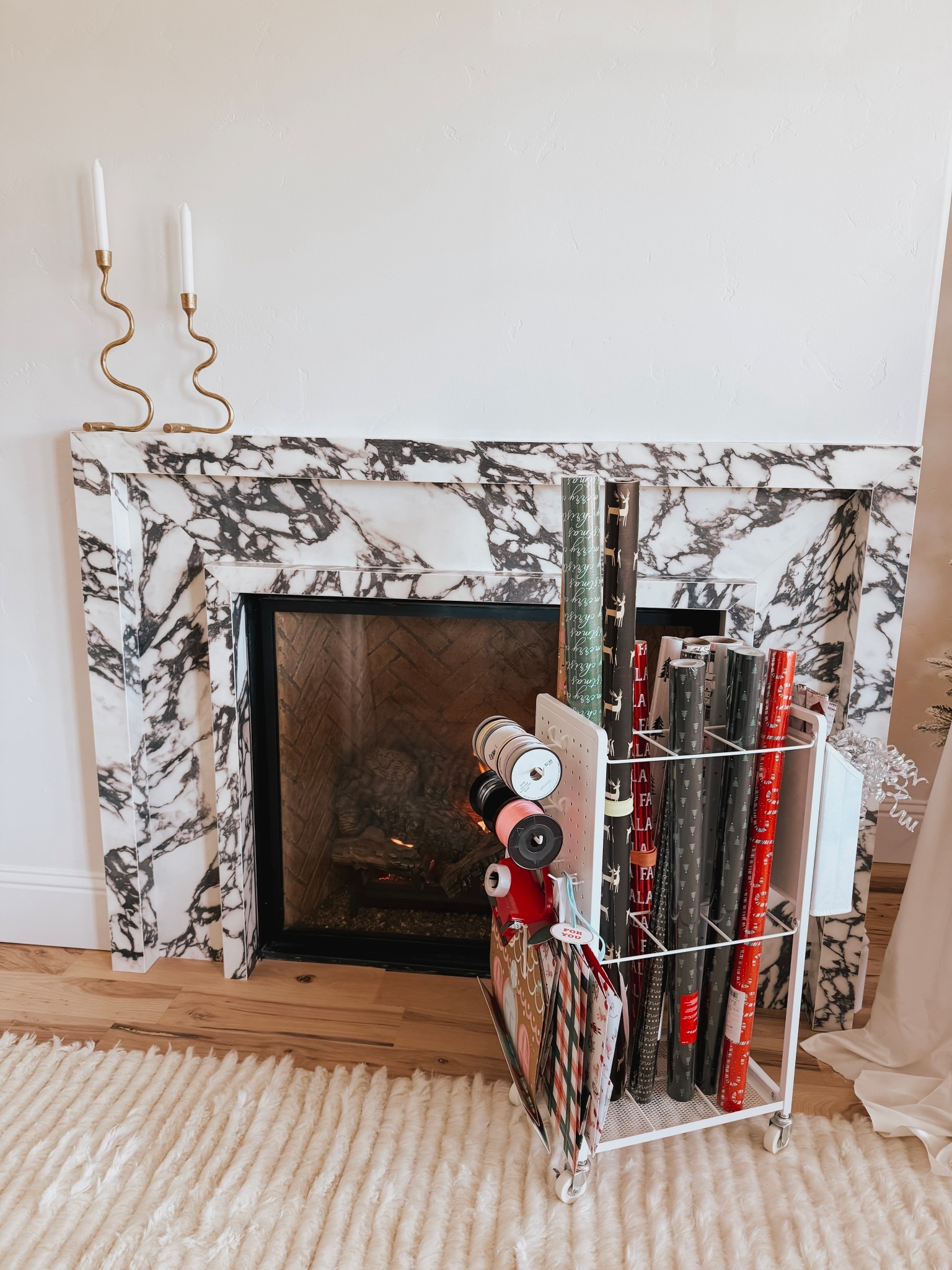 Effortless gift wrapping with this chic rolling wrapping paper cart!

#LTKHoliday #LTKSeasonal #LTKHome