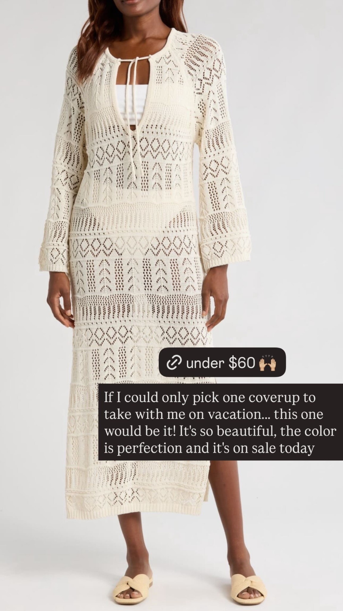 If I could only pick one coverup to take with me on vacation... this one would be it! It's so beautiful, the color is perfection and it's on sale today!

#LTKTravel #LTKSwim #LTKSeasonal