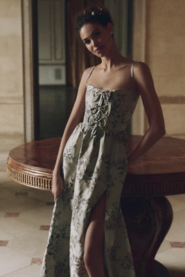 V. Chapman Margaret Brocade Mermaid Dress | Anthropologie (US)