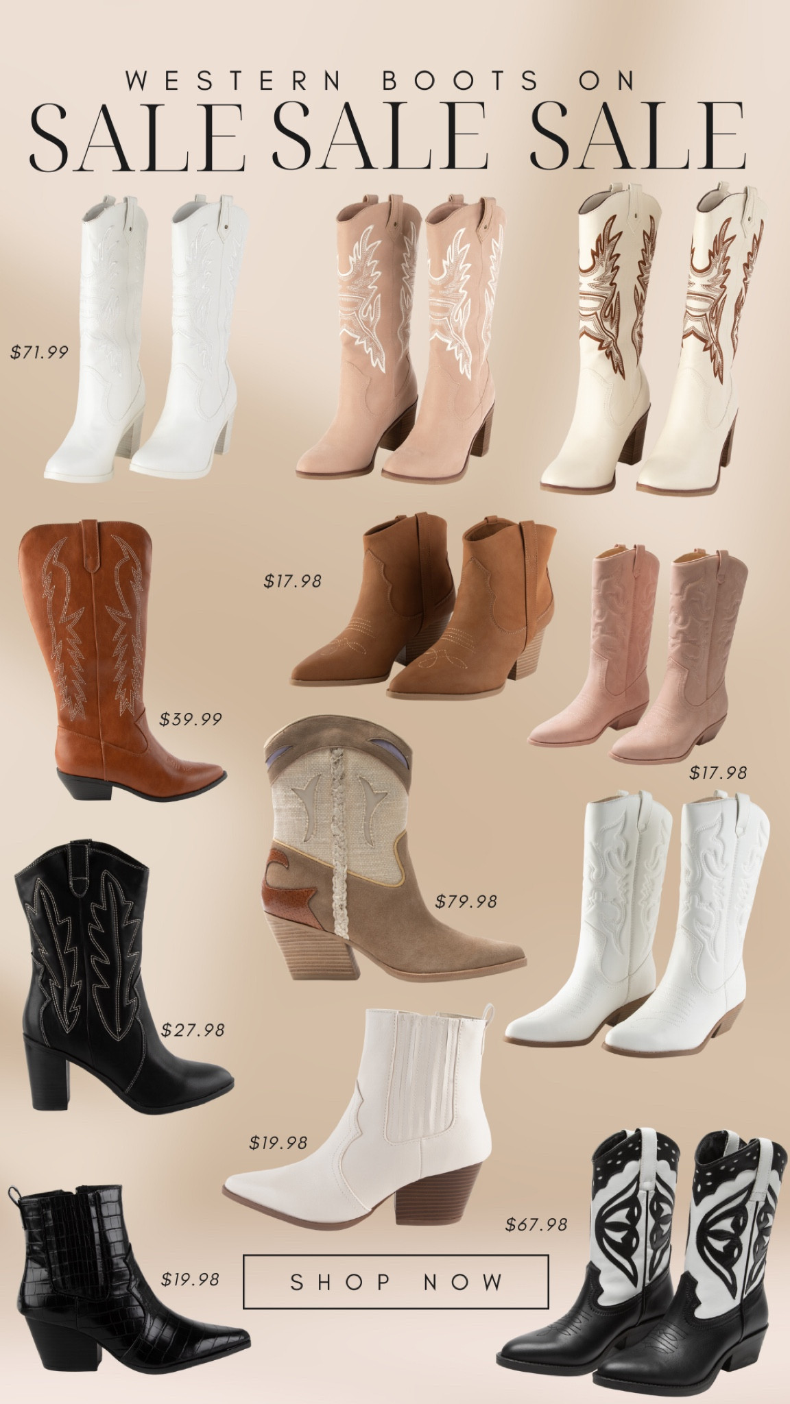 Super cute AFFORDABLE cowgirl/western style boots! #morganwallen #morganwallenconcertoutfit #countryconcertinspo #countryconcertoutfit #nashville #nashvilleoutfitinspo

#LTKshoecrush #LTKFestival