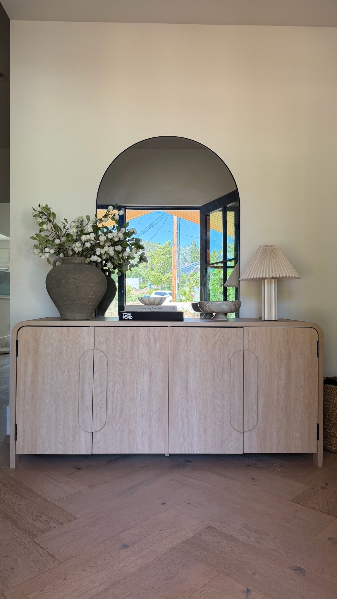 #ad The prettiest entryway table! This piece is so versatile you could use it as a TV stand or in your dining room. Love the beautiful curved detail! It instantly elevated our entryway. I can always find everything I need and Wayfair for Designer looks at such great prices!  @wayfair, #WayfairPartner, #Wayfair

#LTKHome #LTKSaleAlert

#LTKHome #LTKSaleAlert #LTKvlog