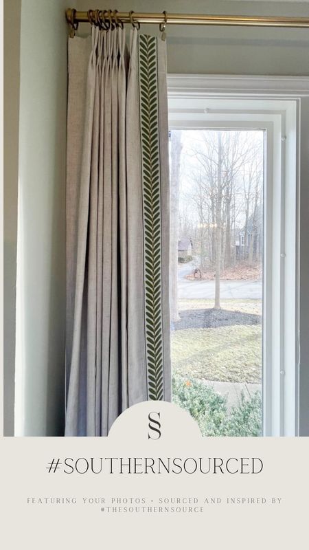 DIY designer drapes! Amazon pinch pleat curtains, trim tape and rod is from Lowe’s 

#LTKfindsunder100 #LTKhome #LTKstyletip