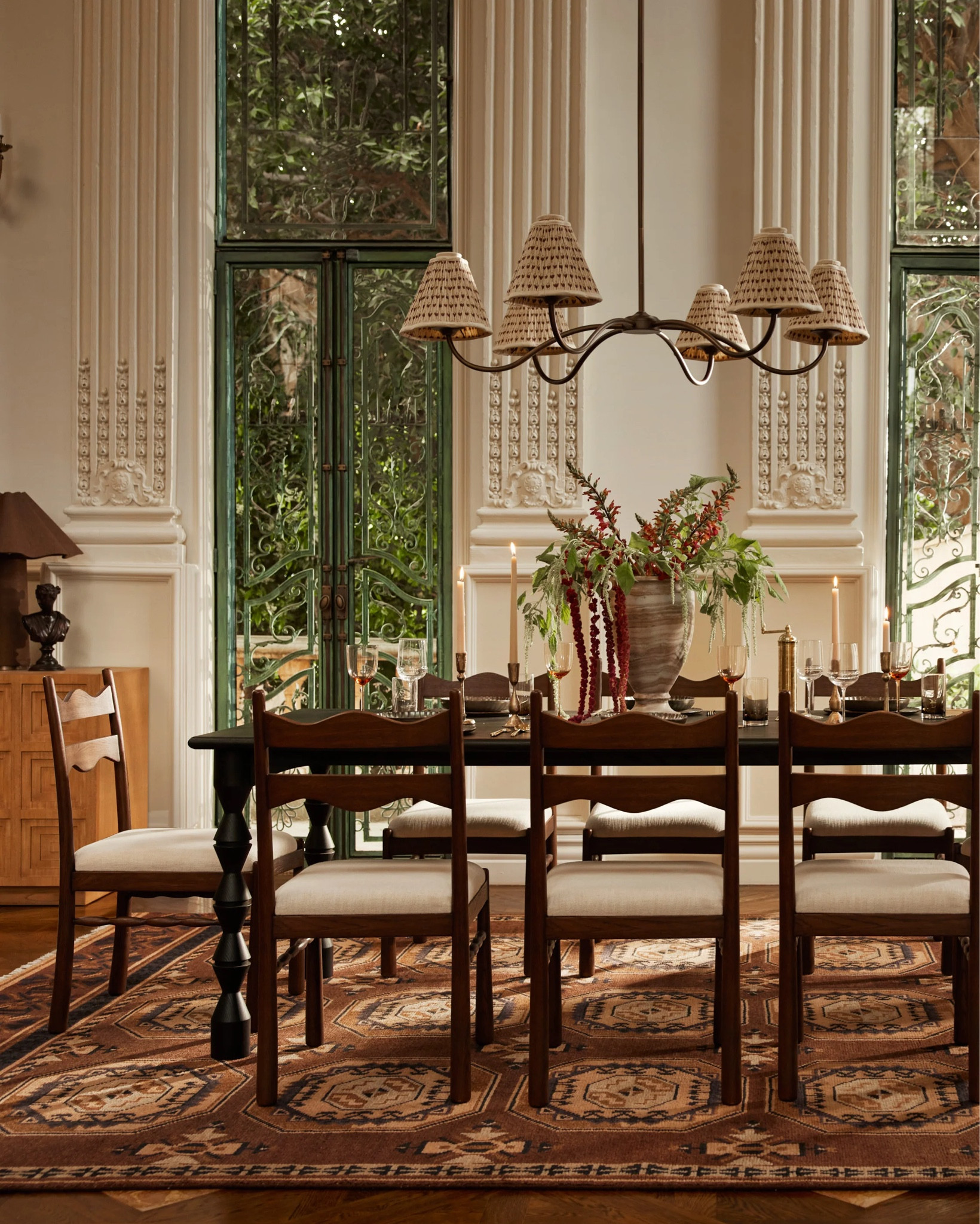 Lulu and Georgia’s new fall collection is here—- love the rich wood tones, playful forms and elegant touches of this dining set from the lighting to chairs. It’s the season to layer up and have fun with the relaxed maximuism. #diningrooms

#LTKHome #LTKParties #LTKSeasonal