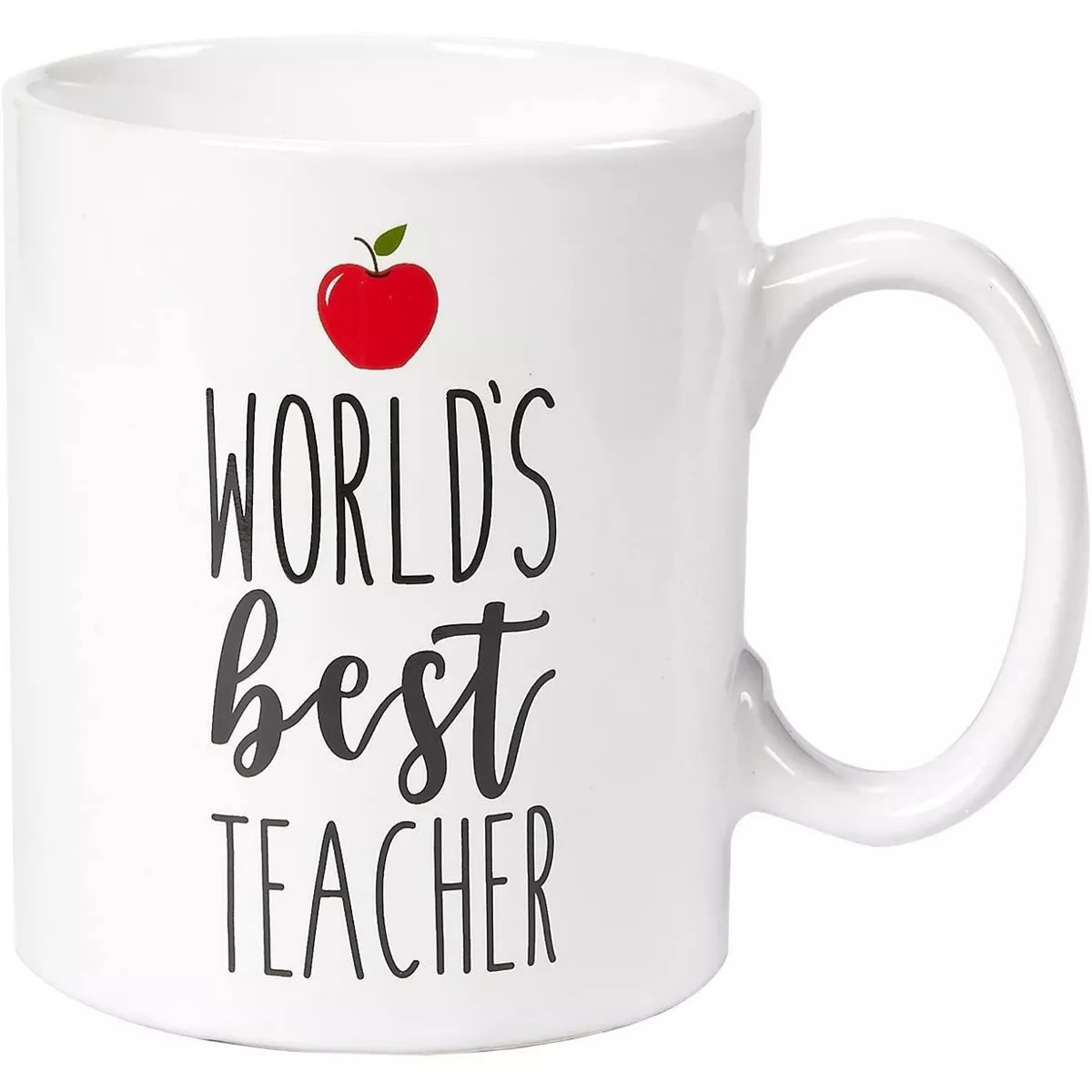 Blue Panda Large World's Best Teacher Coffee Mug White Ceramic Cup - Novelty Appreciation Gift fo... | Target