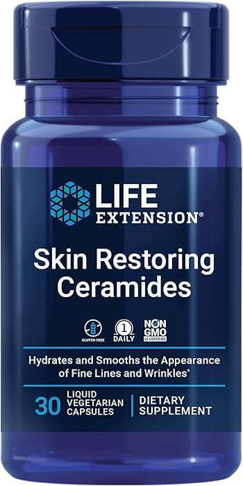 Life Extension Skin Restoring Ceramides* – Wheat Oil Extract – Hydrates & Smooths The Appeara... | Amazon (US)