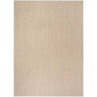 Natural Fiber Marble 10 ft. x 14 ft. Border Area Rug | The Home Depot