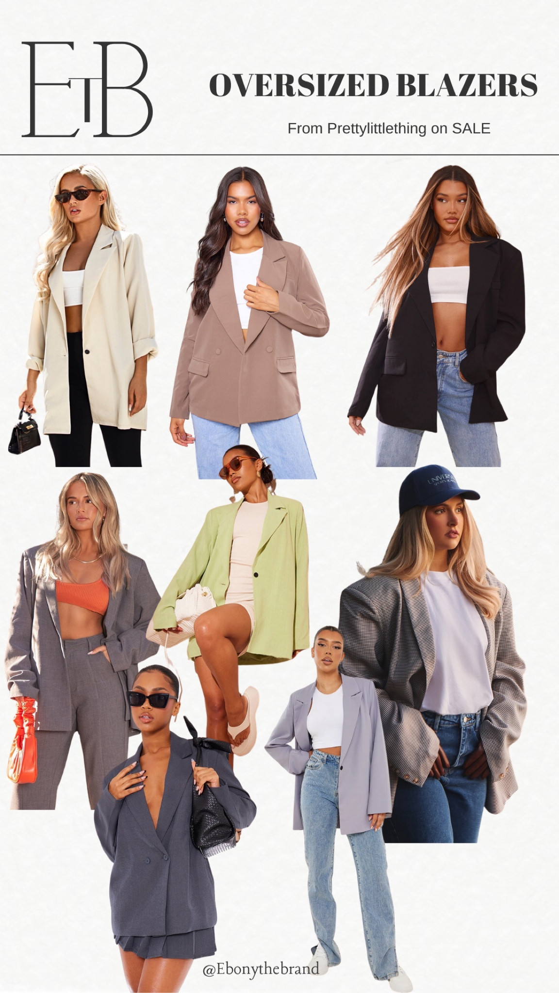 Oversized Blazers on Sale at the moment on prettylittething

#LTKStyleTip #LTKxNSale #LTKU